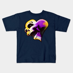 Non-Binary Heart-Skull Kids T-Shirt